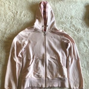 Puma Hoodie with zipper, light pink, XS